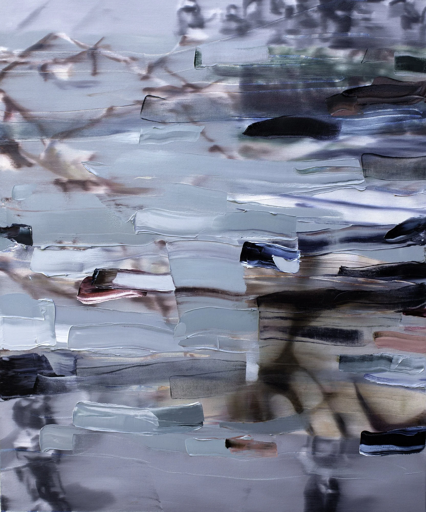 Closer, 2022, oil on canvas, 36" x 30"