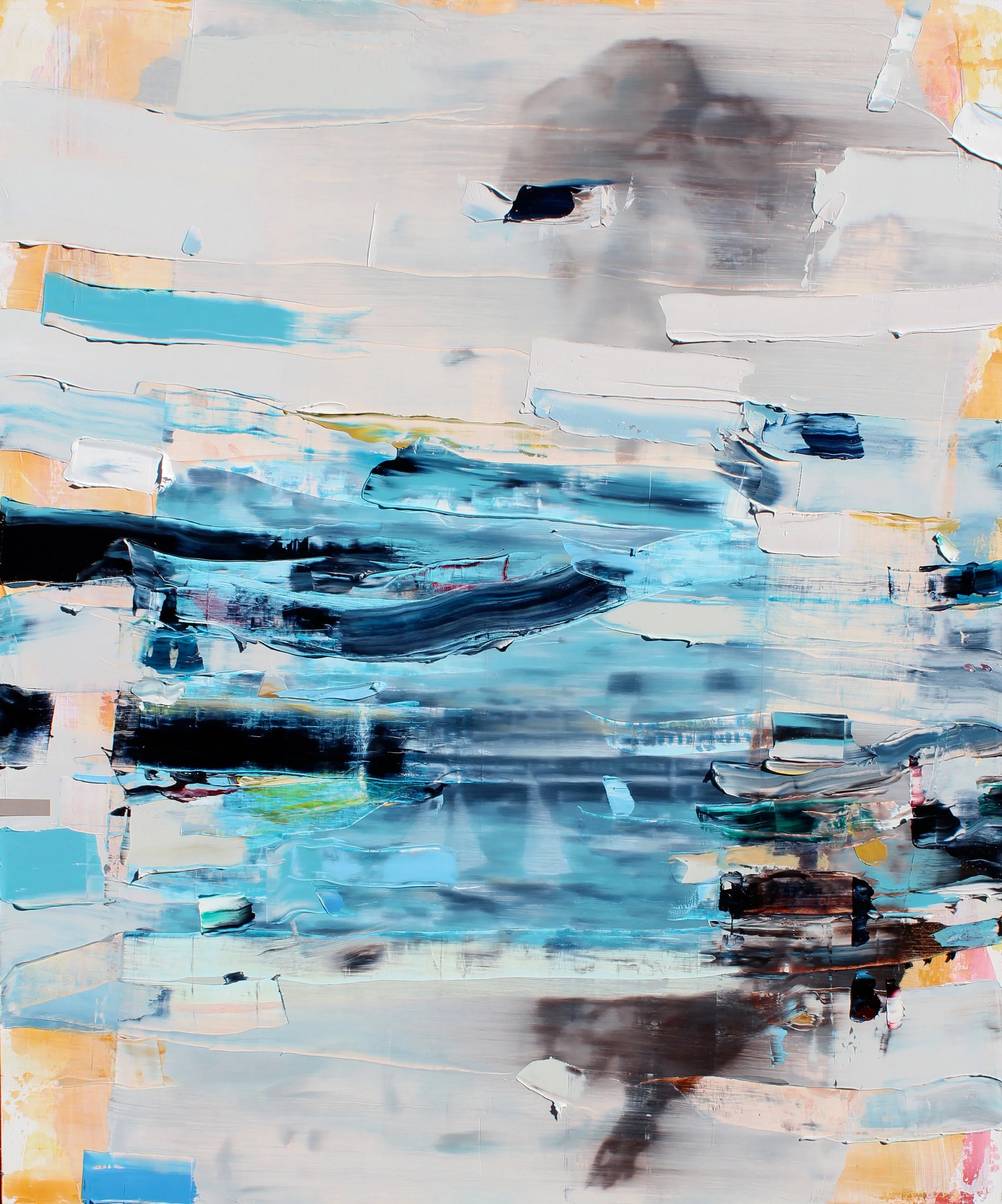 Surf and Turf, 2013, oil and acrylic on canvas, 48" x 40"