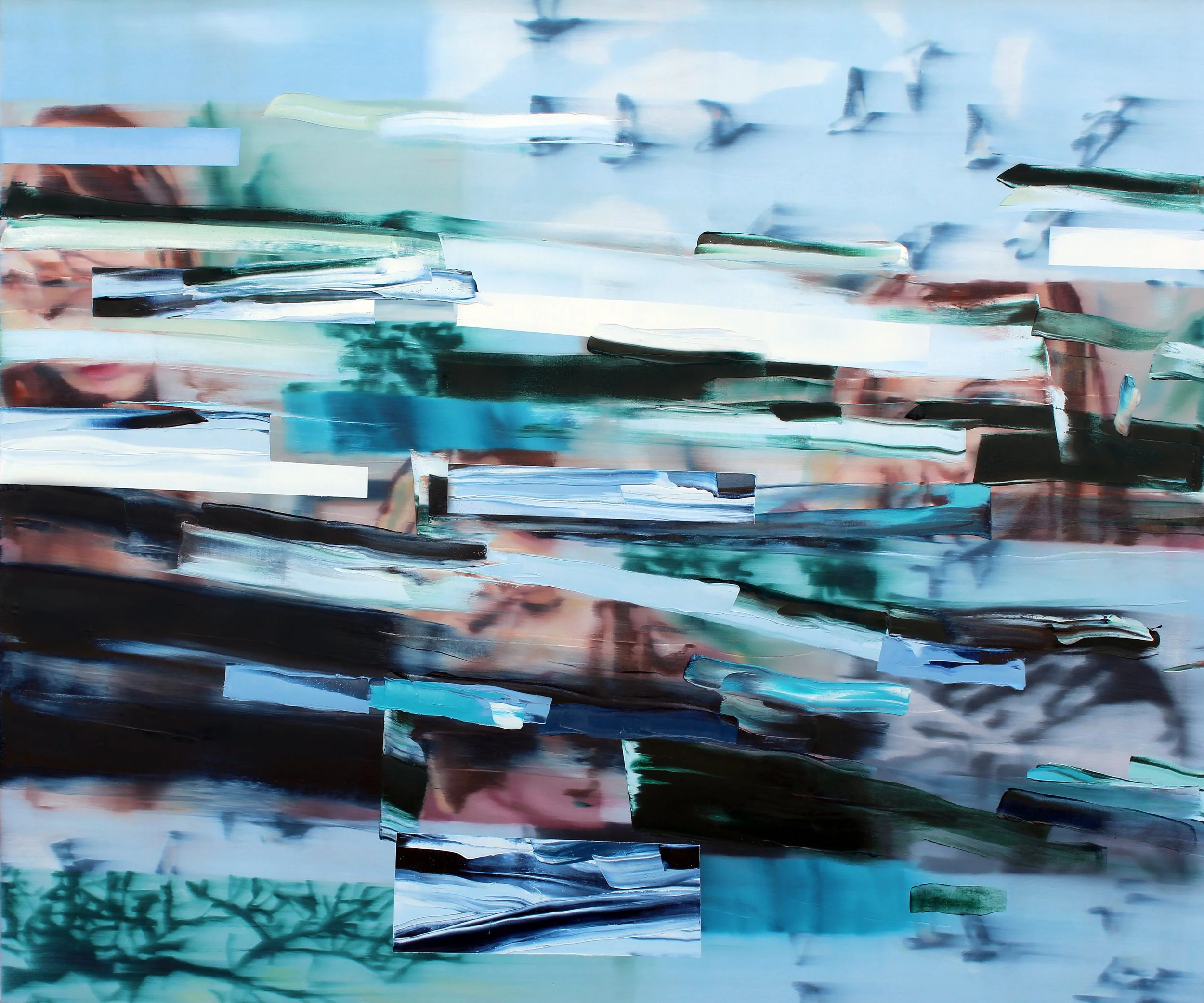Elemental, 2022, oil on canvas, 60" x 72" 