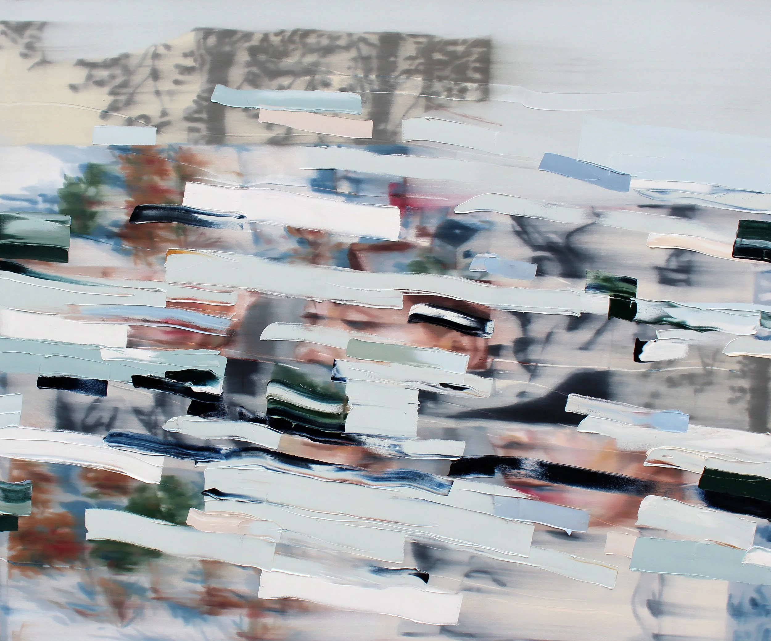 Words Also Vanished, 2024, oil on canvas, 60" x 72"