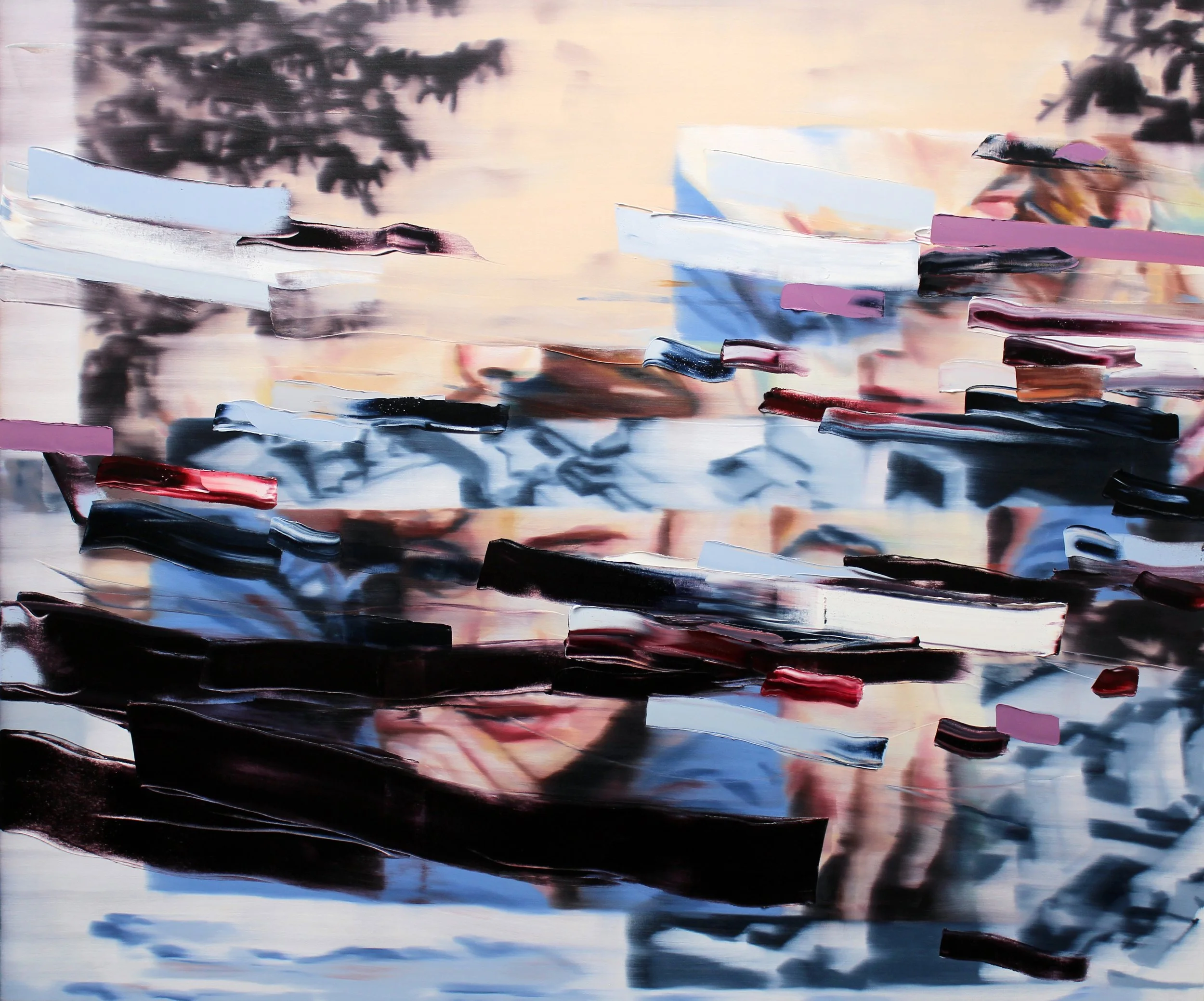 Proximity, 2022, oil on canvas, 60" x 72" 
