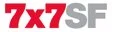 7x7SF logo with black text on white background