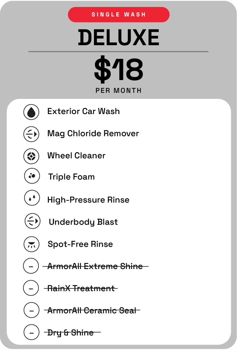 Single Wash - Deluxe