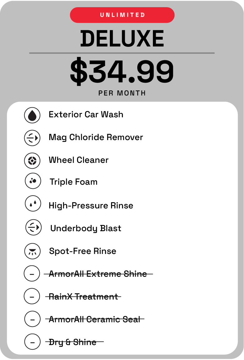 Unlimited Washes - Deluxe