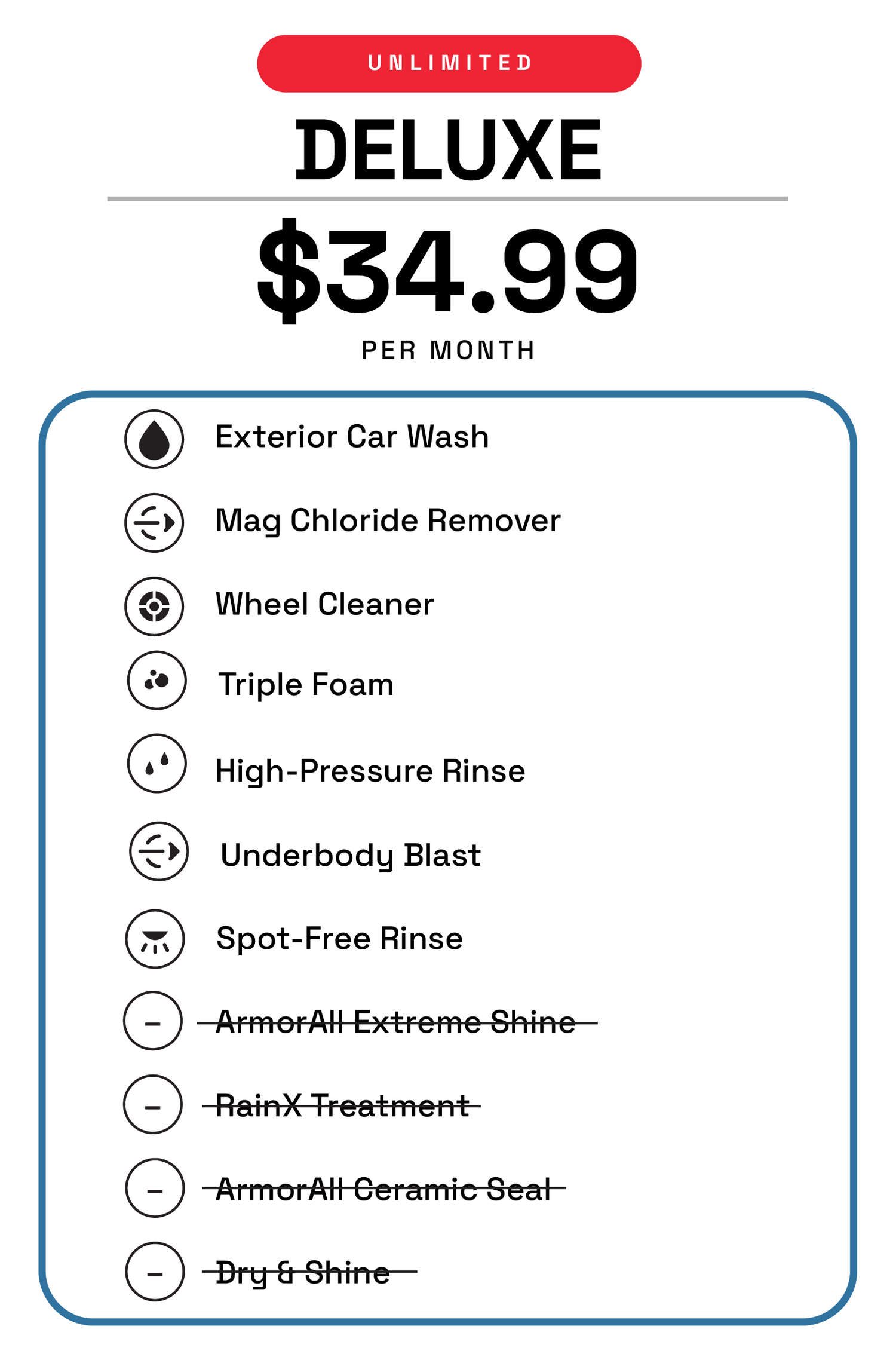 Unlimited Washes - Deluxe