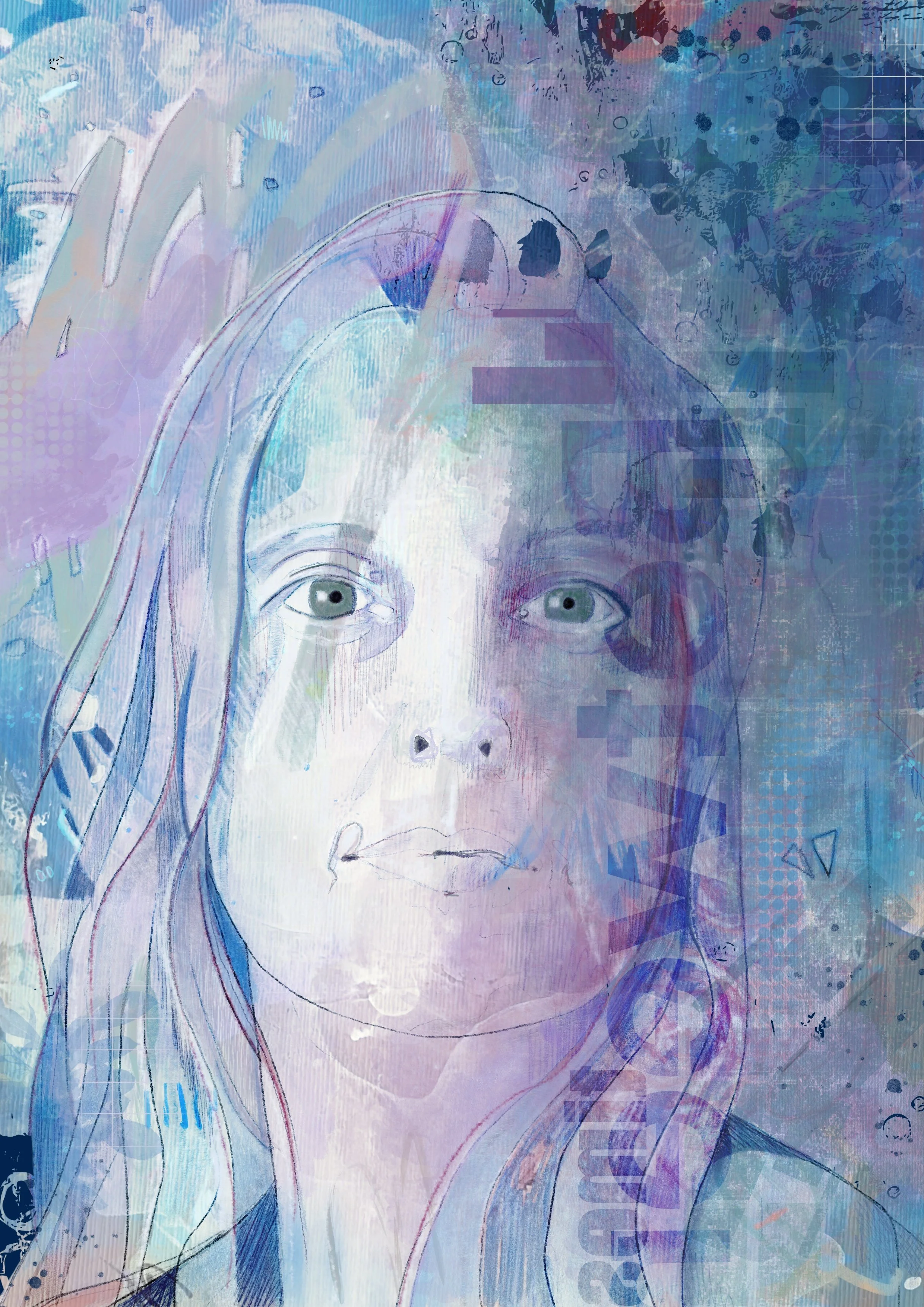 Between the lines, Procreate, by Kore Sage