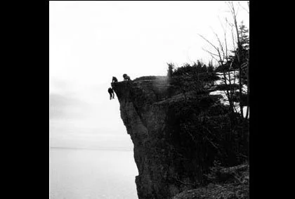 “THE GOOD SON” - MACAULAY CULKIN & ELIJAH WOODS HANG OFF A 185 CLIFF ON WIRES