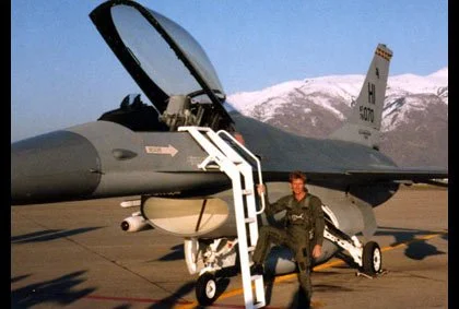 JACK FLIES THE F-16 with a back seat pilot - FOR AN AIR FORCE RESERVE COMMERCIAL