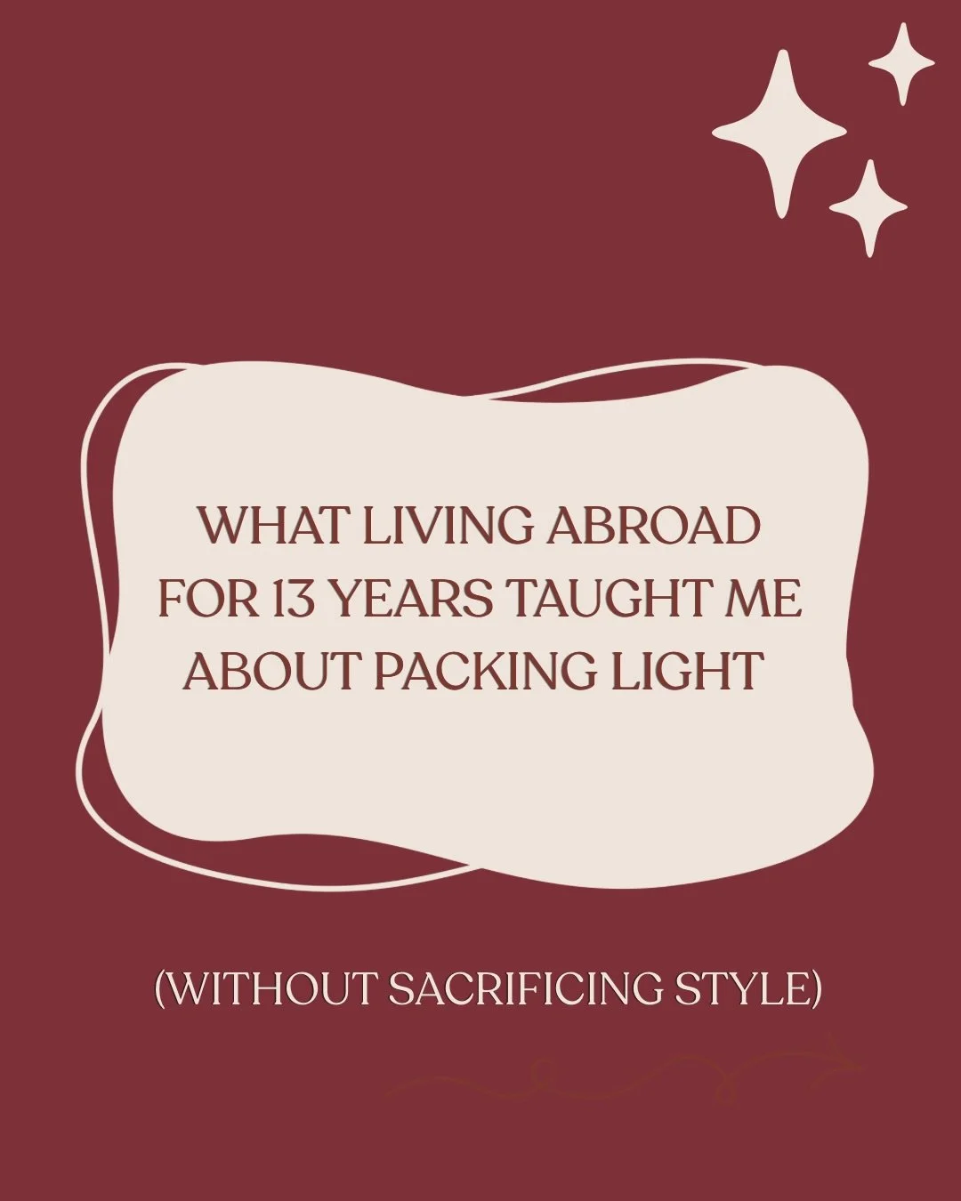 After 13 years of living abroad, I&rsquo;ve learned that packing well has very little to do with how much you bring and everything to do with how intentional you are 💫

My goal is always to pack lighter, stay organised and still feel like myself whe