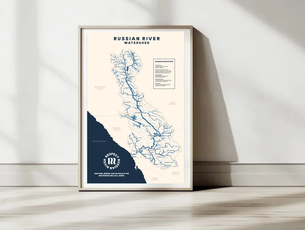 Map illustration of the carmel river