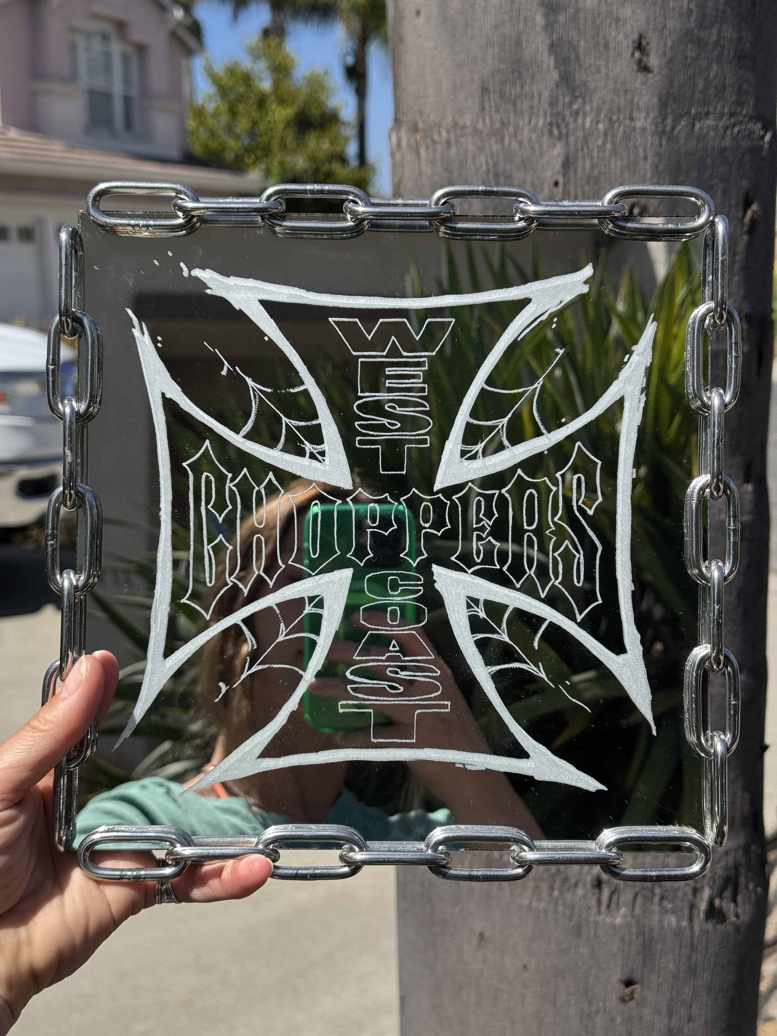 West Coast Choppers Inspired Mirror