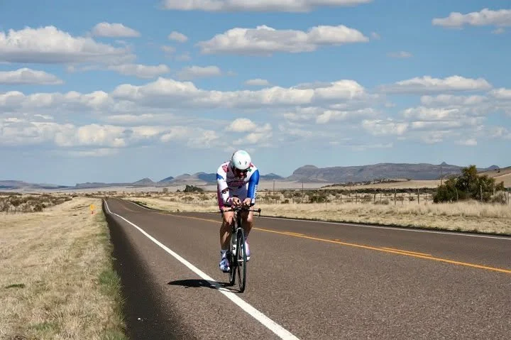 David Knight, multisport athlete and 4 time Ironman finisher at Hammerfest in Fort Davis TX in 2010