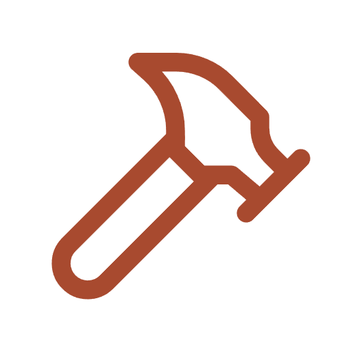 Red Line drawing Hammer