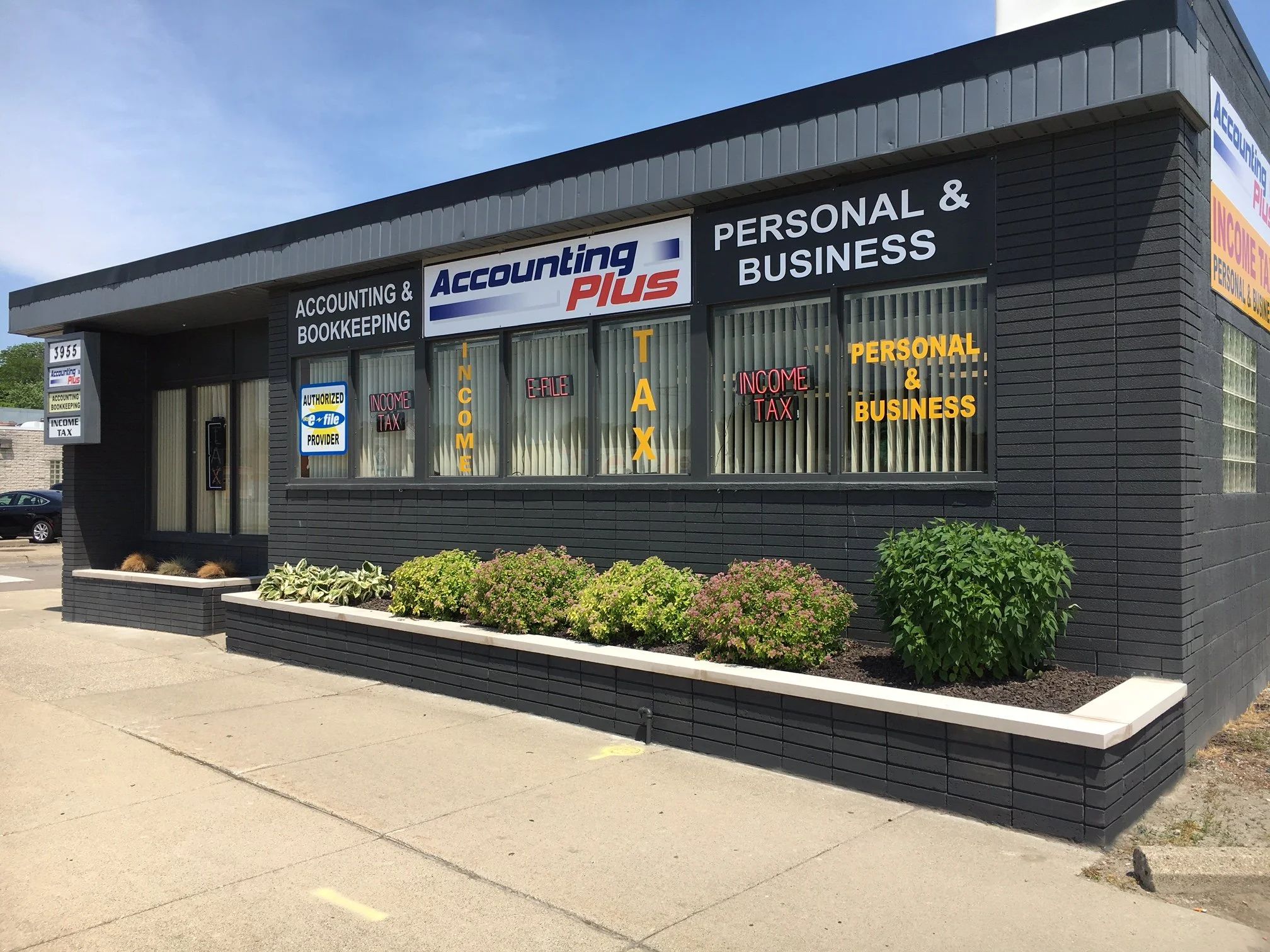 Accounting Plus office exterior in Lincoln Park, Michigan