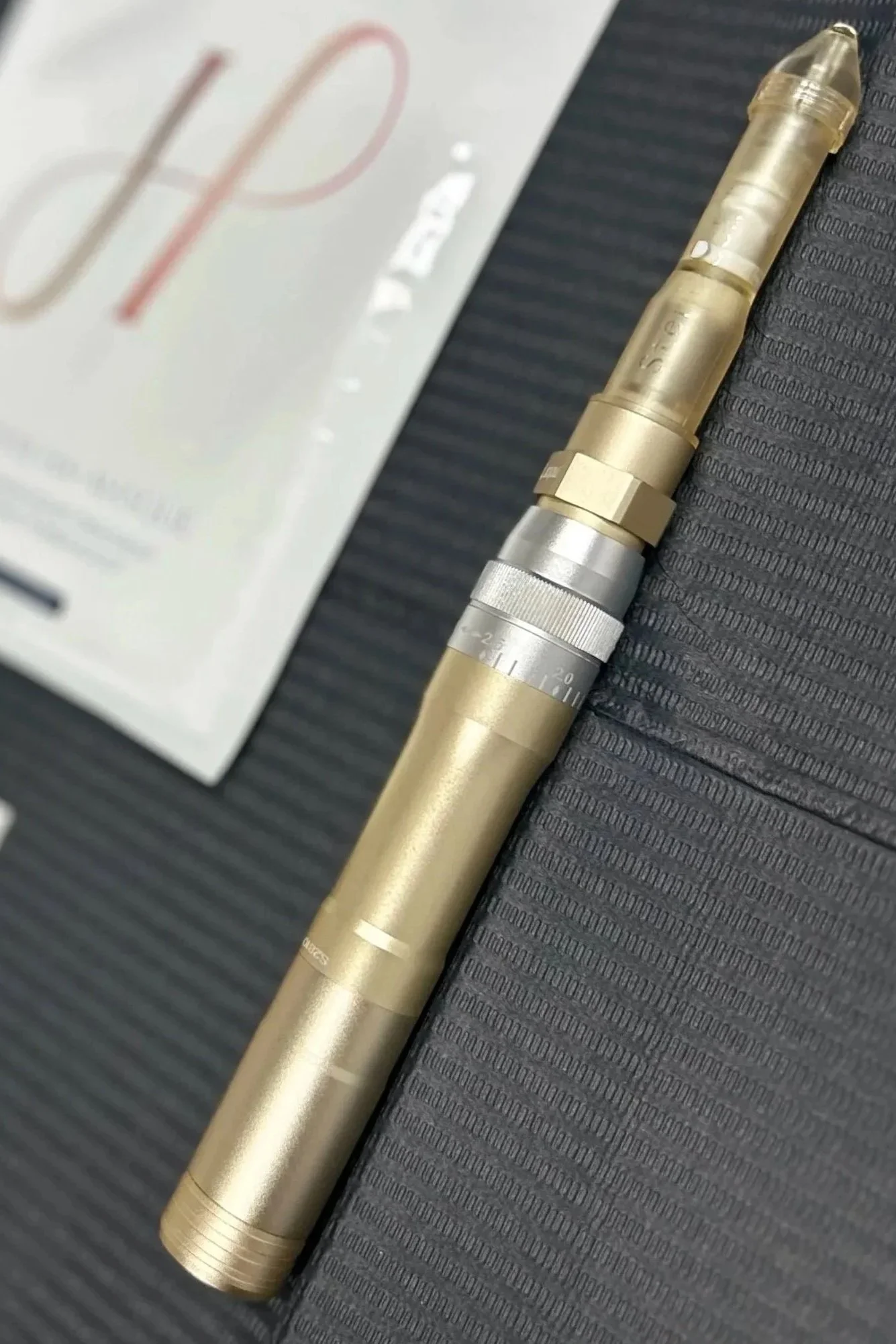 Microneedling pen used for aesthetic skin treatments at Southwest Aesthetics+ in Lawton, OK