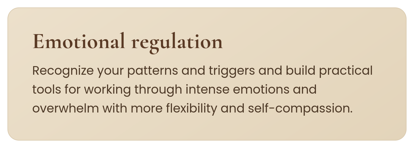 Emotional and self regulation an area occupational therapy can help with.