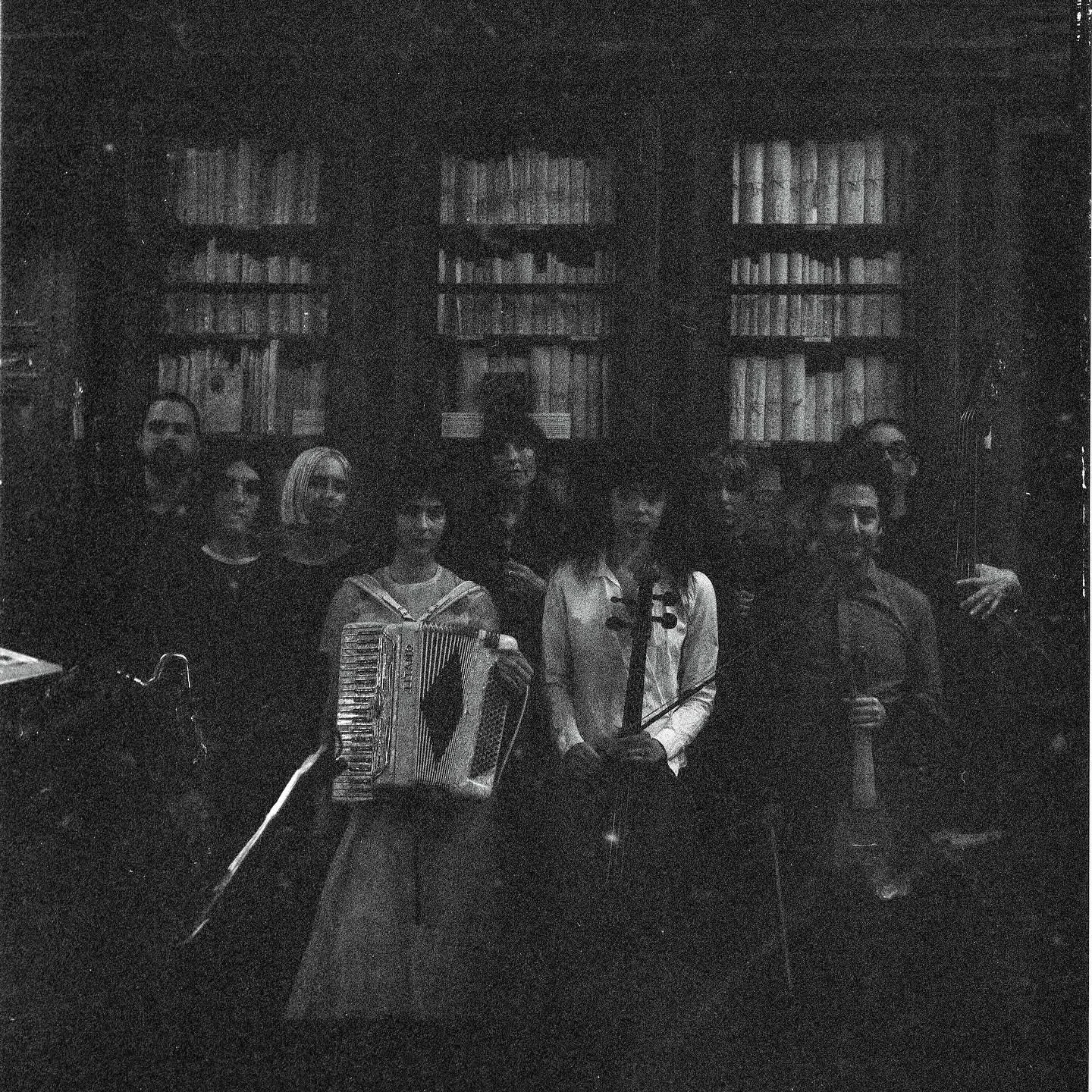 Portraits by @recovered.file of the silver gilded motley orchestra minus Don