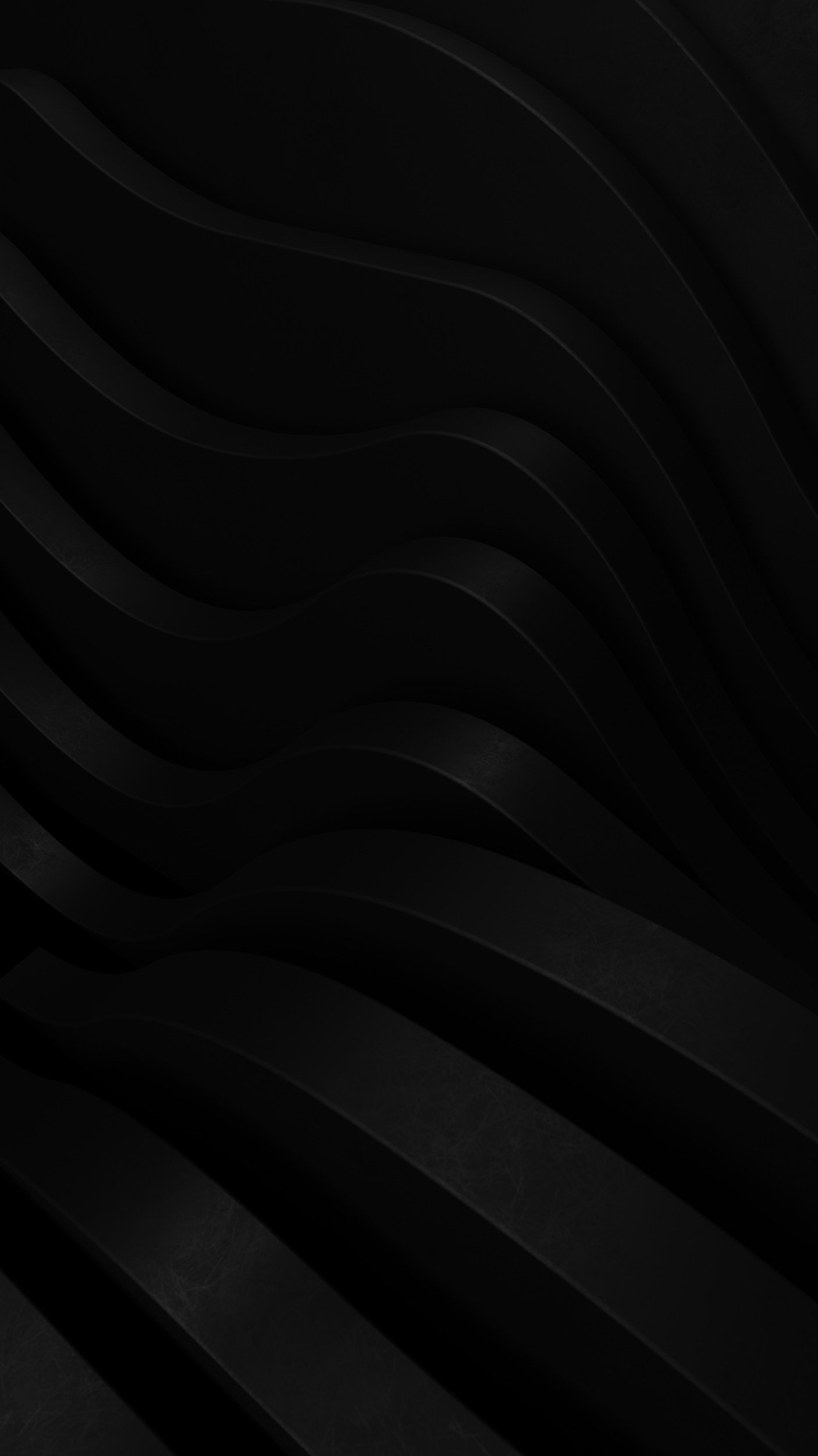 Black abstract waves with smooth curves.