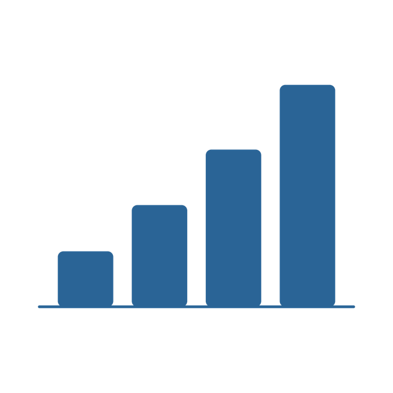 Bar chart icon representing Maverick HQ's marketing performance review process.