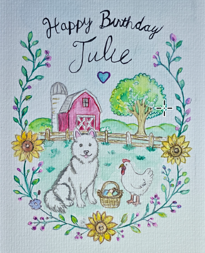 Julie P. birthday Card