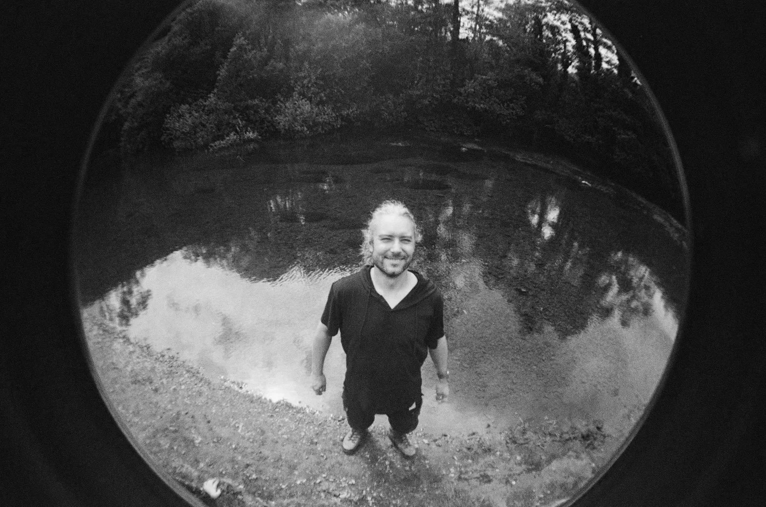 Lee Redfern, pic taken by his children whilst on a day hike near Buxton