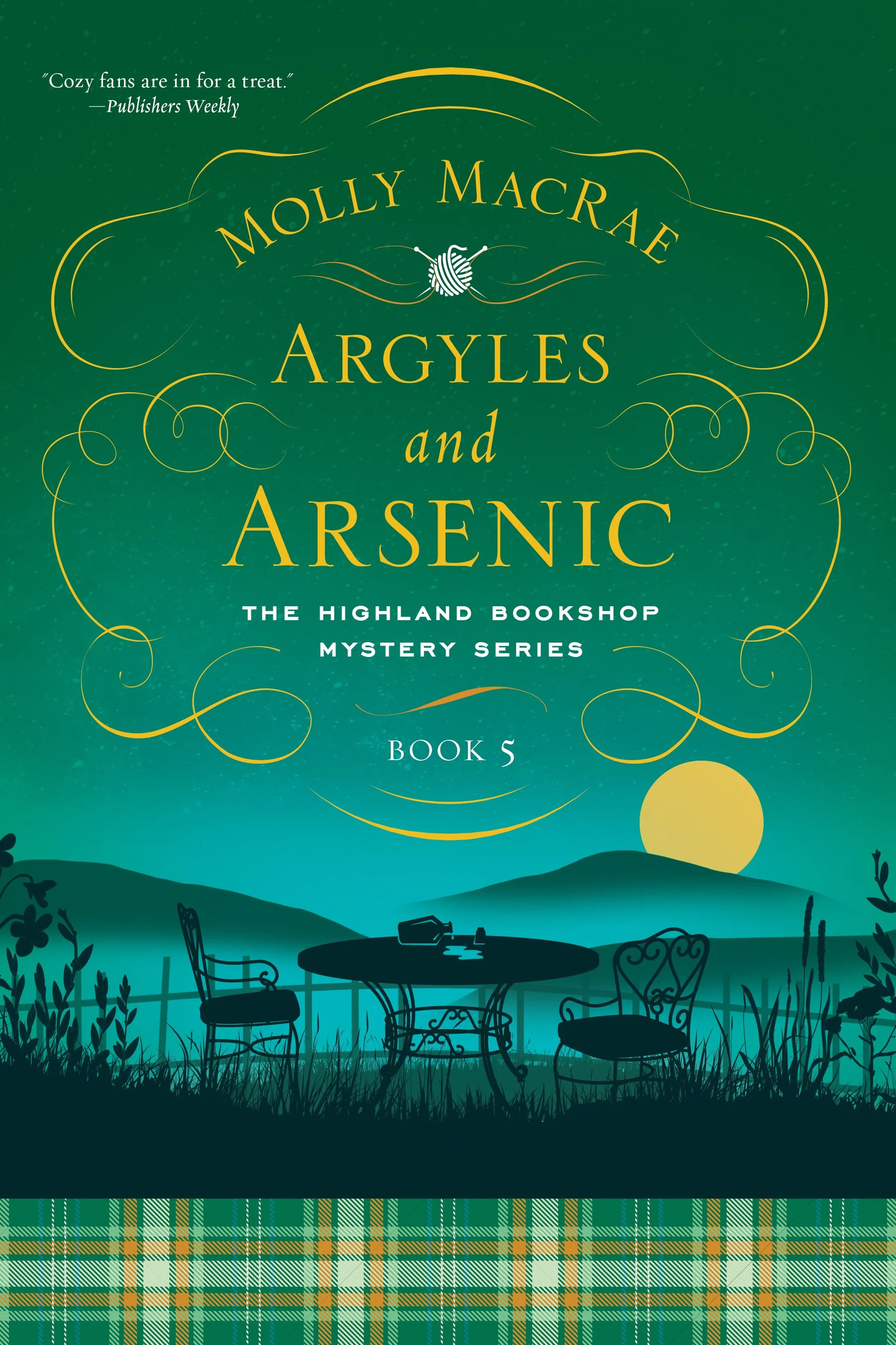 “MacRae revels in clever wordplay and banter. Cozy lovers who come for the atmosphere and the camaraderie will enjoy themselves. What’s not to like about a knitting competition, Scottish scenery, books, and scones?” - Publishers Weekly