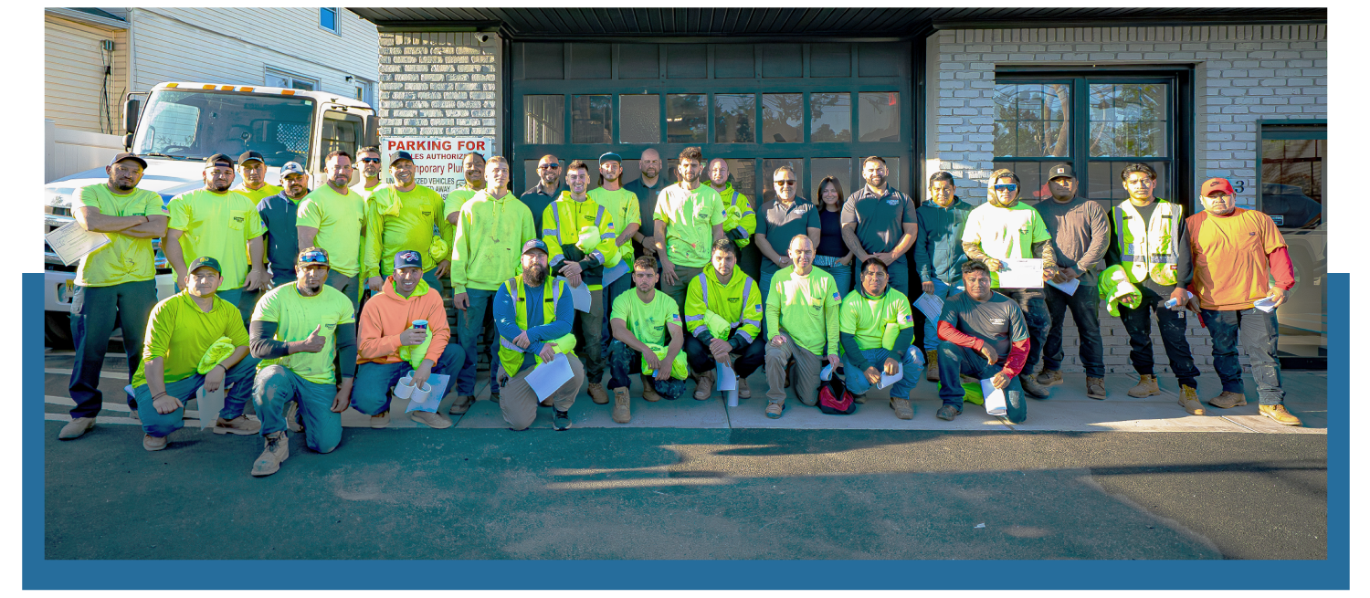 Photo of all the Contemporary Heating and Plumbing employees.