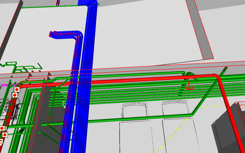 Rendering of a CAD/BIM Shop Drawing.