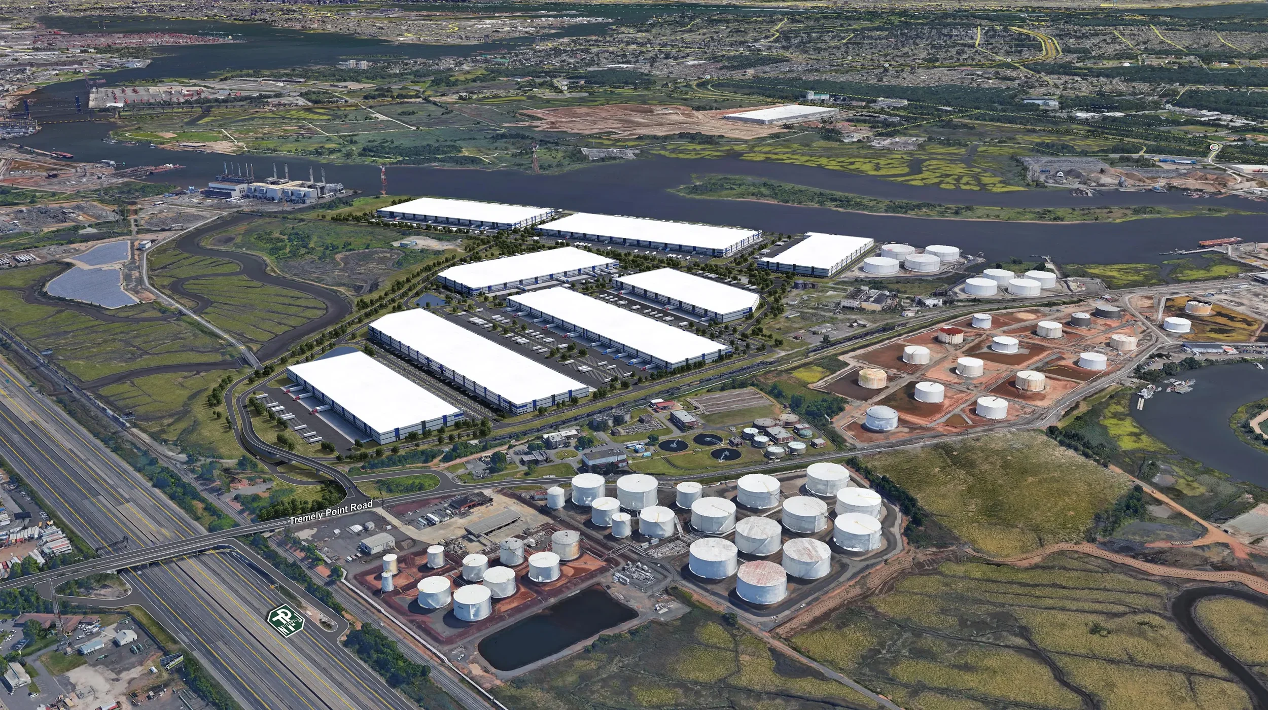 Photo of Linden Logistics Center.