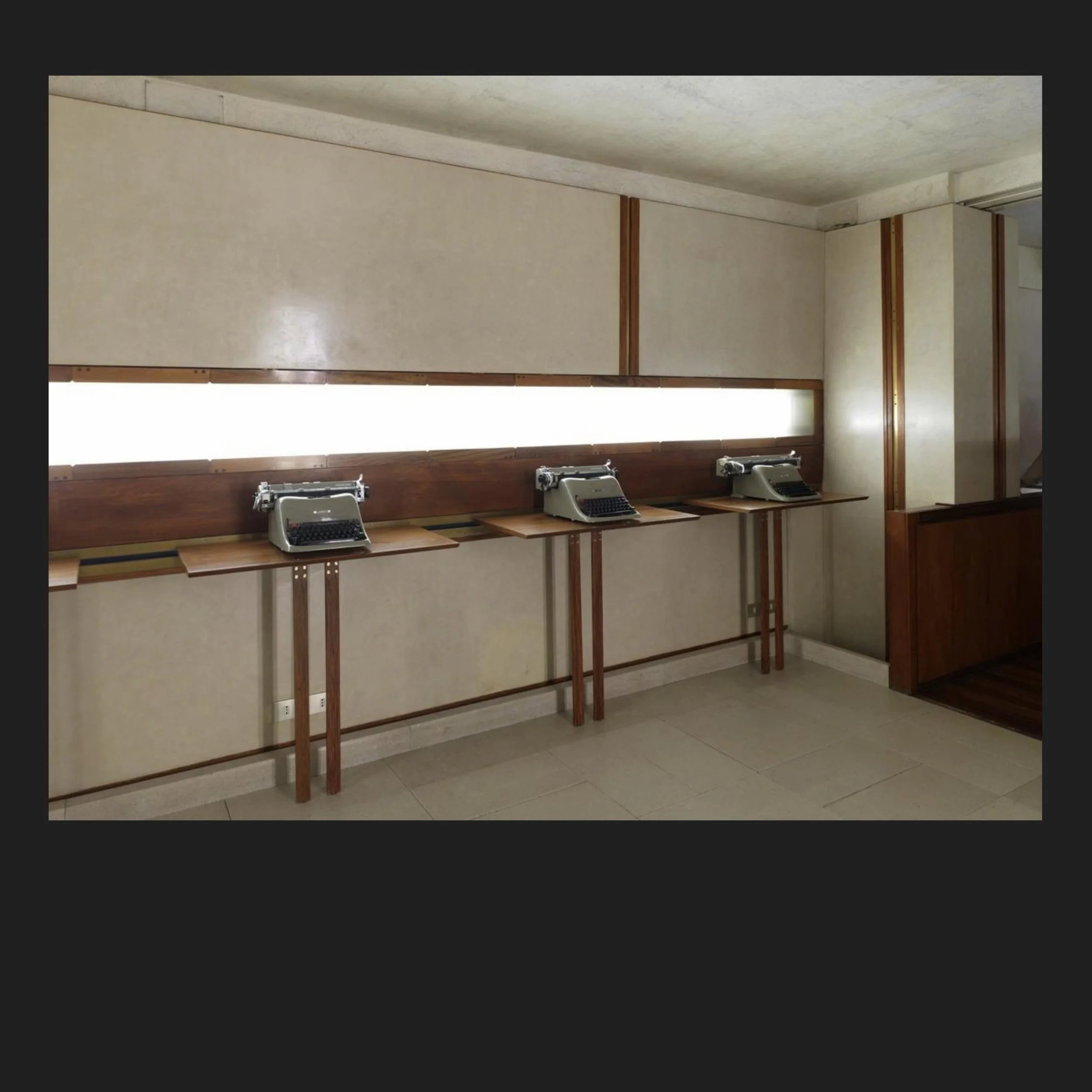 That&rsquo;s a hell of a way to sell typewriters.

Adriano Olivetti gave his shop the same care as his machines. In 1957 he handed Carlo Scarpa a dark, narrow room under the arcades of St Mark&rsquo;s Square. Scarpa gave him back marble slabs that se