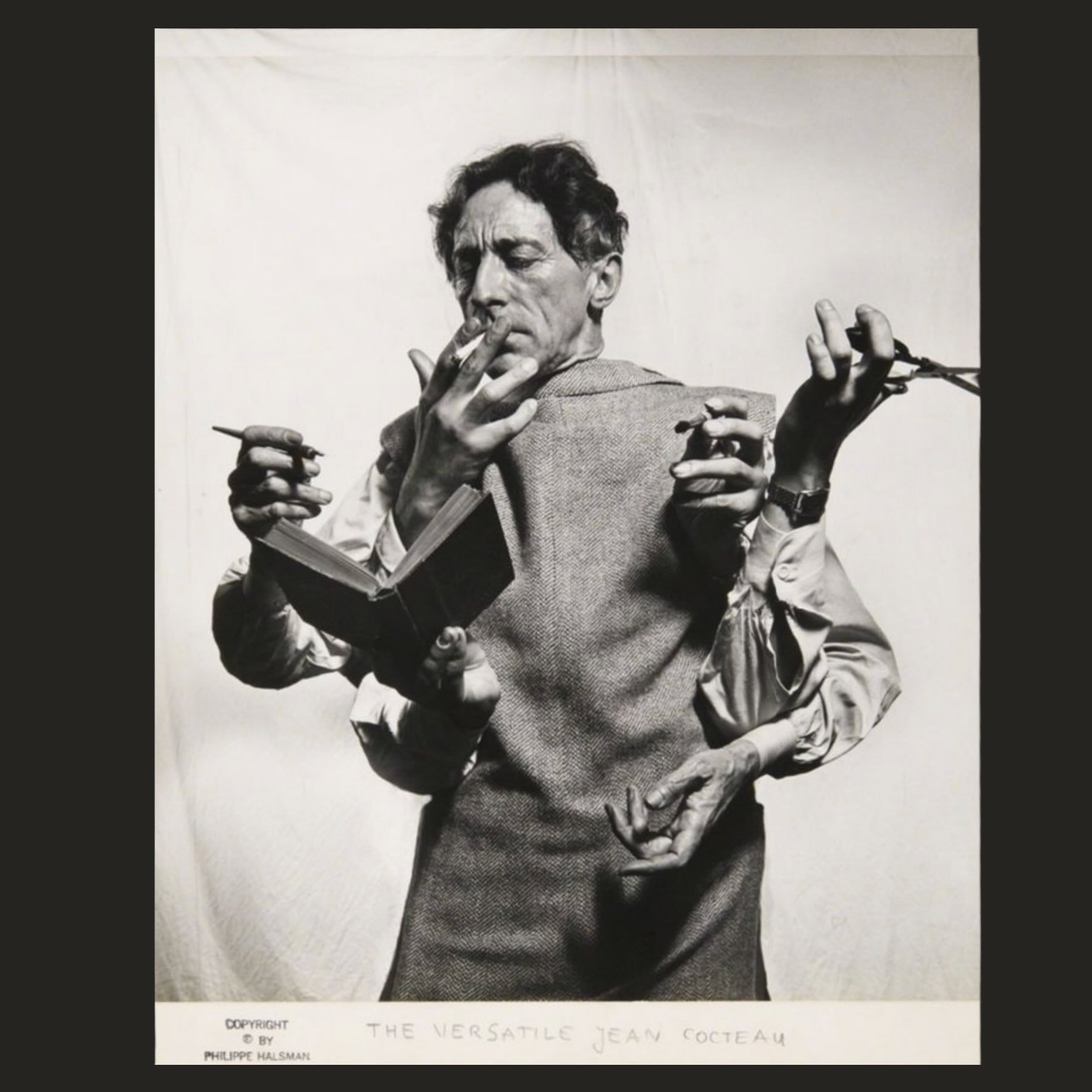 How it feels setting up Tall Storeys, or more accurately, who we wish we were. 
.
Philippe Halsman, The Versatile Jean Cocteau, 1949.
.
#PhilippeHalsman #jeancocteau