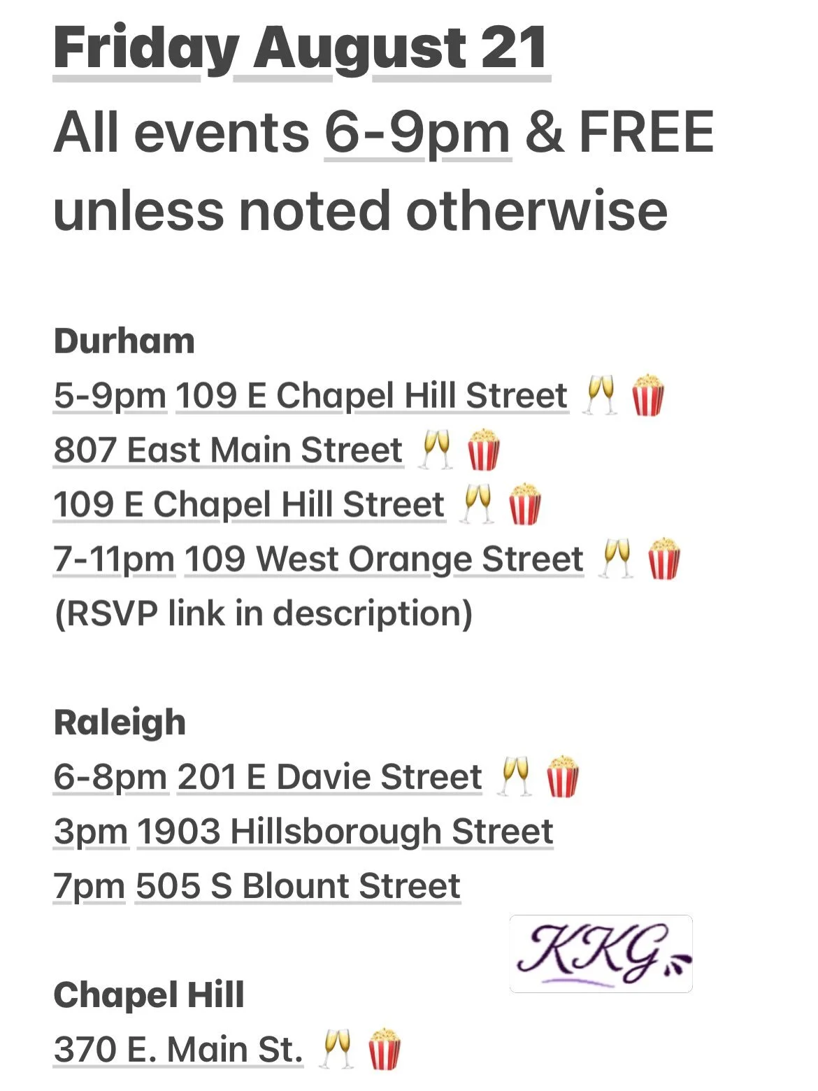 Cheers to third Friday 🥂

RSVP for 109 West Orange street link in bio