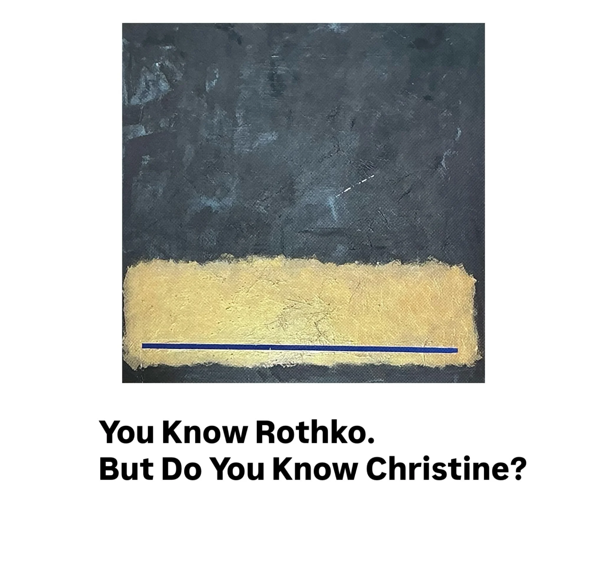 You Know Rothko. But Do You Know Christine?

What happens when a physician-scientist and cancer researcher turns her attention to color, geometry, spirituality&mdash;and the strange beauty of finding order inside chaos?

I met Christine Iacobuzio-Don