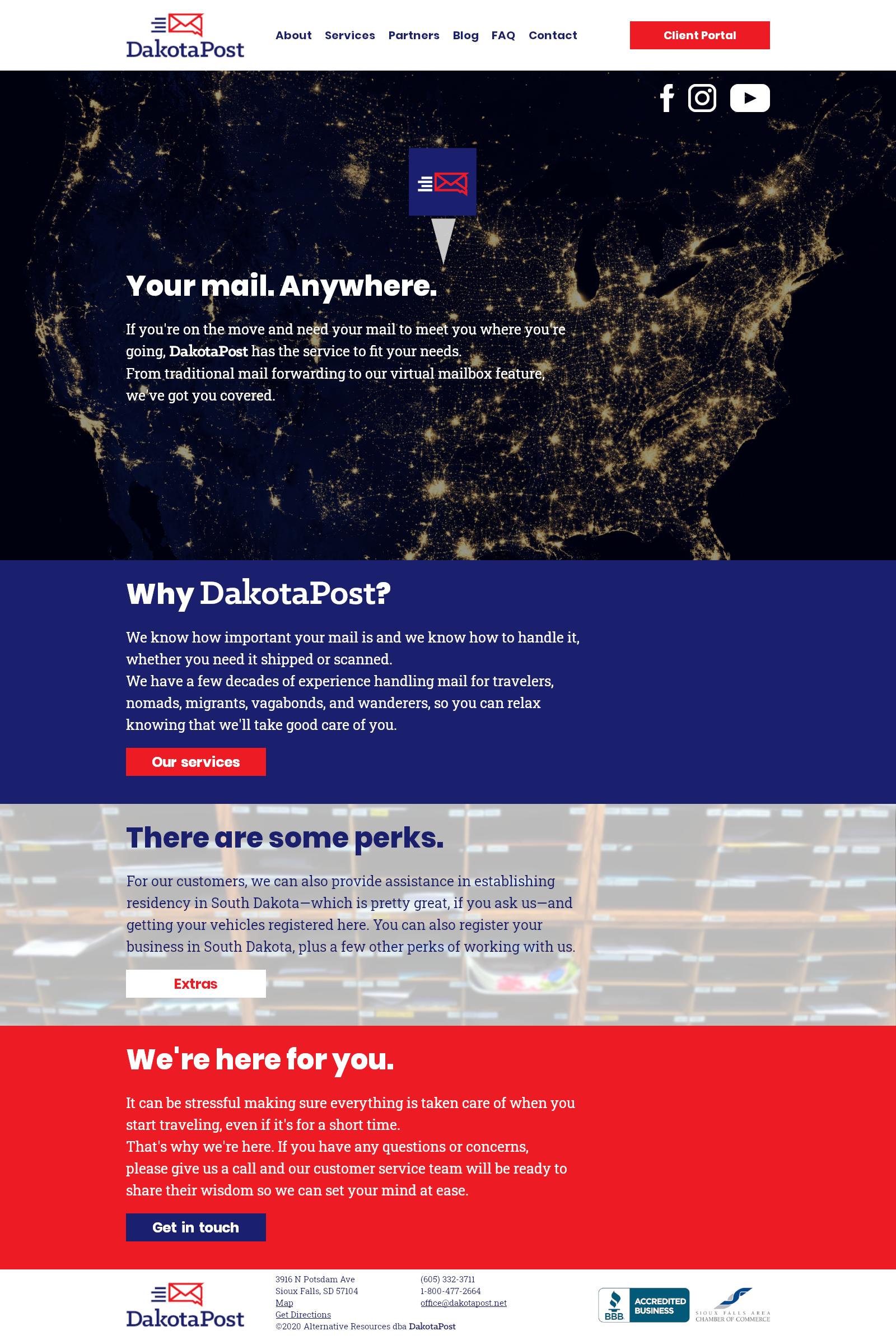 DakotaPost Website Mockup