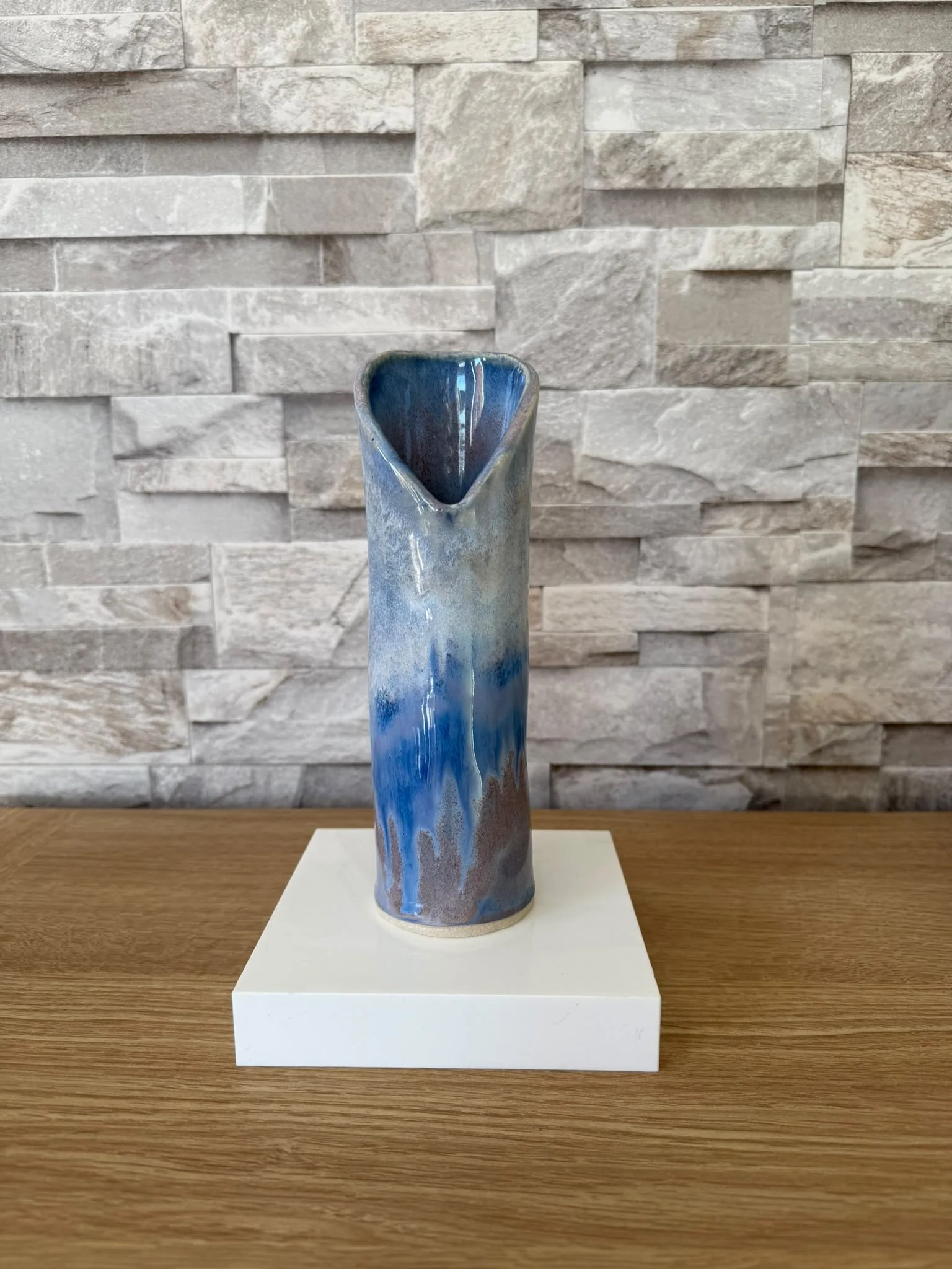 Blue Cascade Posy Vase