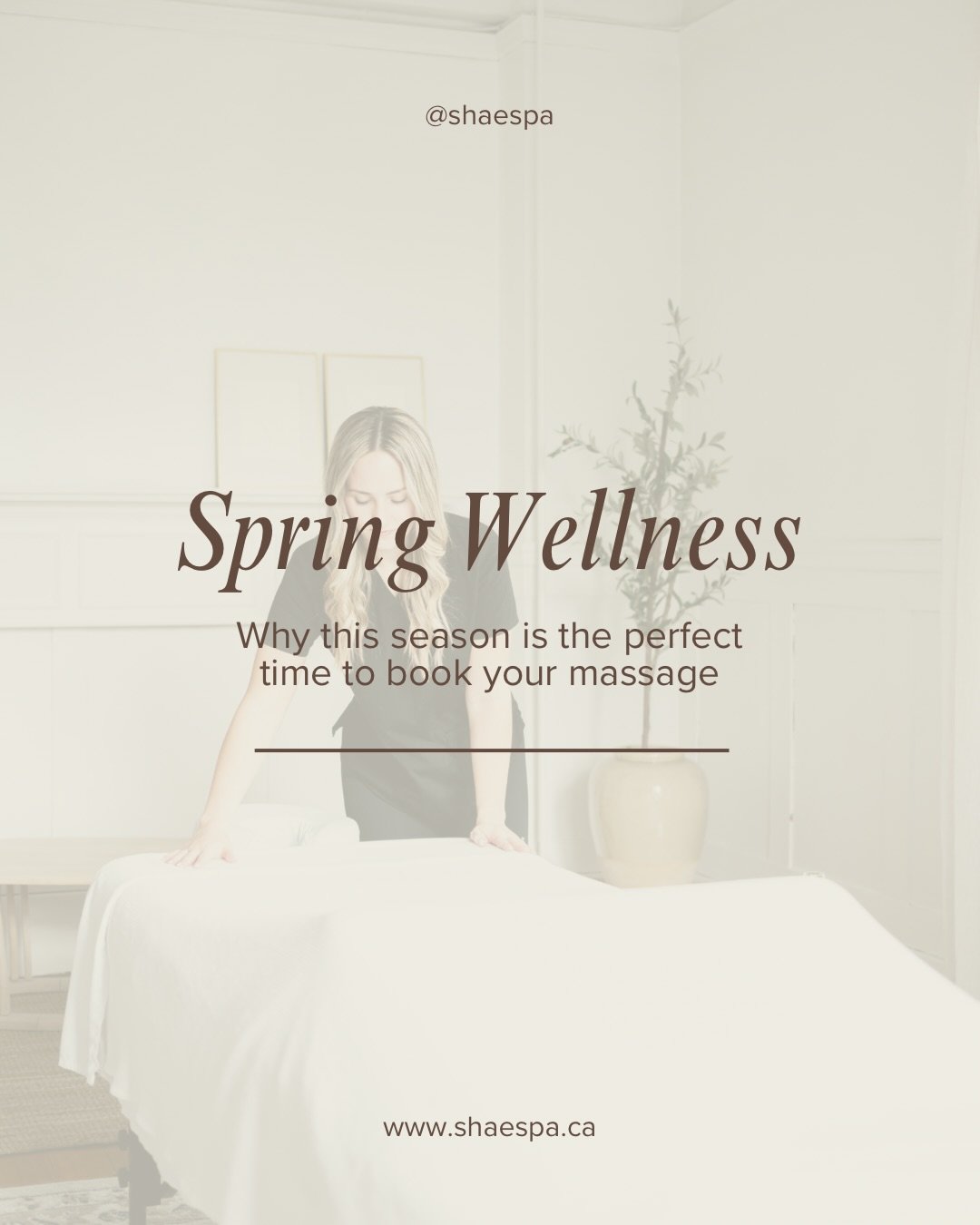 Feeling tired, tense, or just a little off as the seasons shift? Spring can be beautiful&nbsp;and&nbsp;overwhelming, but massage can help you move through it with more ease.

✨ Boost your energy
🌾 Relieve allergy discomfort
🏃&zwj;♀️ Stay active wit