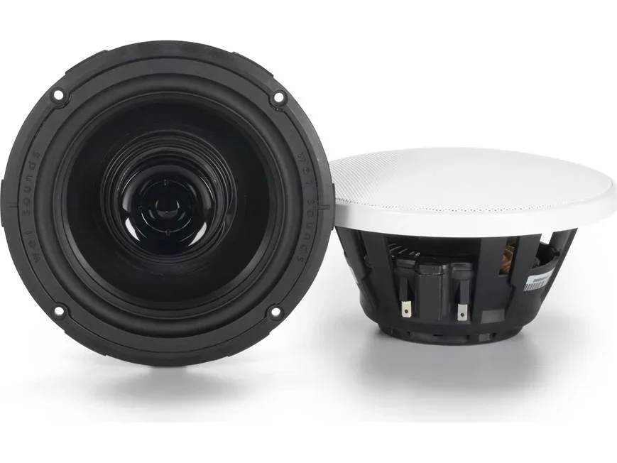 Wet Sounds ZERO 6 XY-W - White XY Grille 6.5” Coaxial Speaker (Sold in Pairs)
