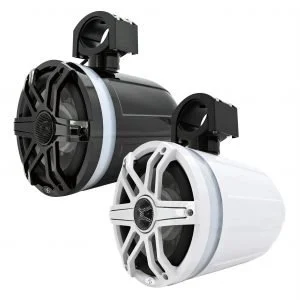Audio Dynamics MT820W Black 8" Loaded Marine Tower Speaker Pair