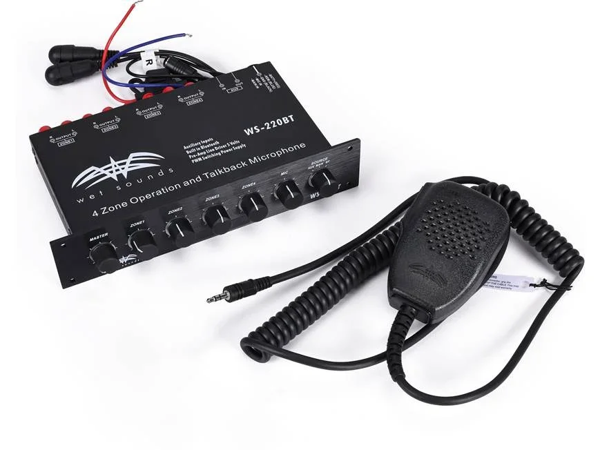 Wet Sounds WS-220 BT - 4-Zone Level Controller w/ Integrated Bluetooth