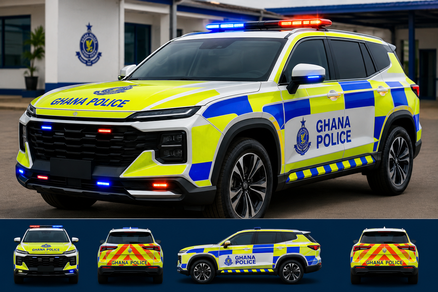 Why Ghana Police Vehicles Should Be Brighter and More Visible