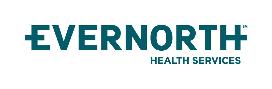 Evernorth Health Services logo with stylized text and a cross symbol.