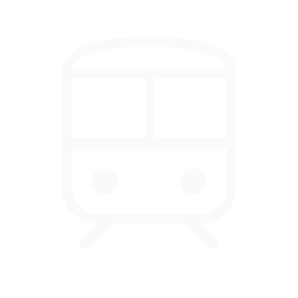 Icon of a train front view with headlights and pantograph on top.