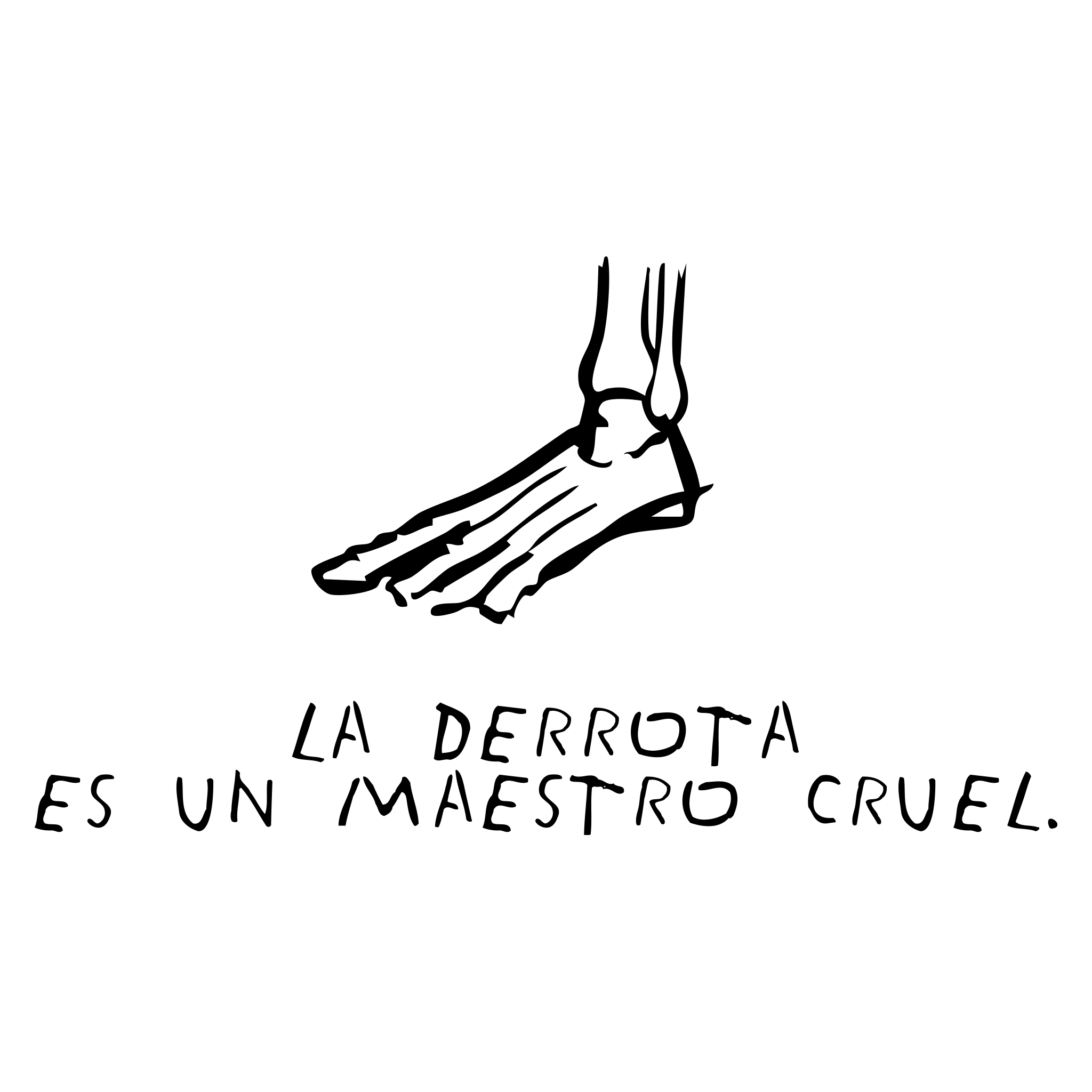 Una ilustración en estilo de dibujo con un árbol y texto en español que dice, 'La belleza es un máster que'.
