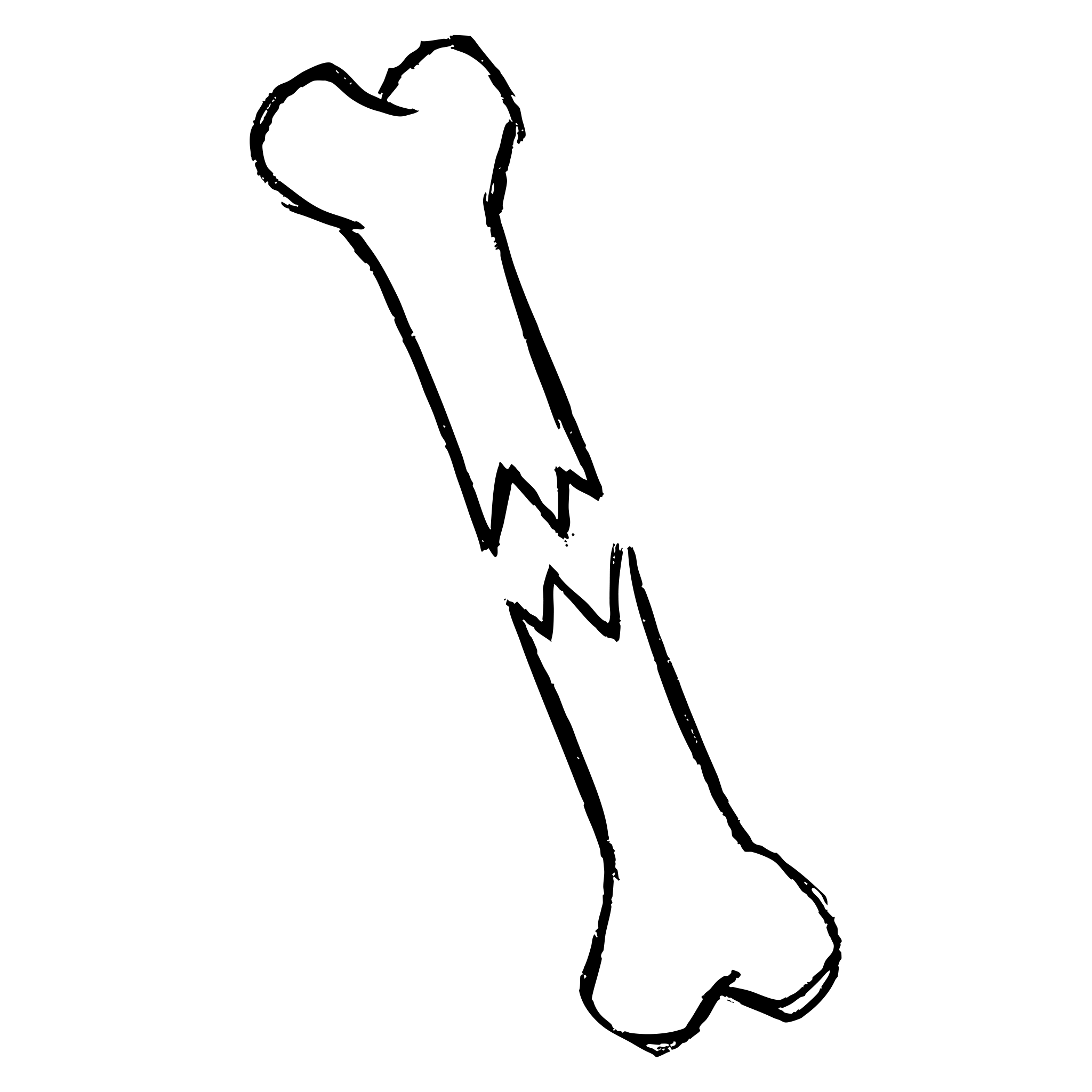 Dibujo simple de una mano en posición de apretón.