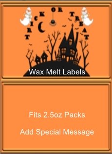 Halloween Haunted Hill Wax Melt Label
