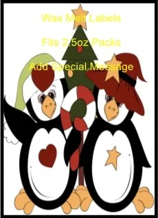 Penguins Star Wax Melt Label