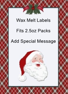 Santa Plaid Wax Melt Label 1.jpg