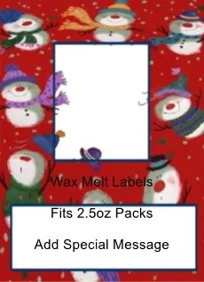 Snowmen Fun Wax Melt Label