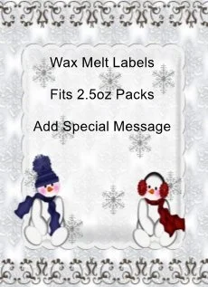 Snowman Friends Wax Melt Label