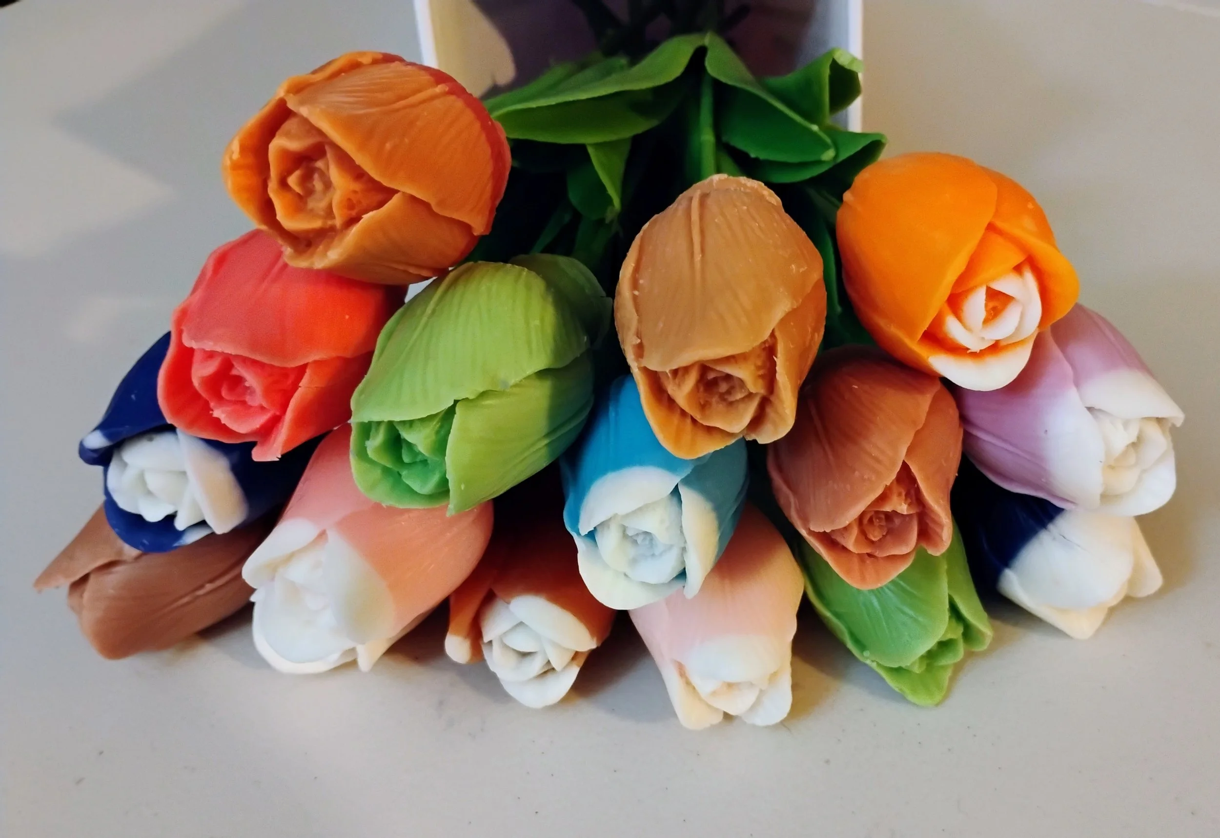 Wax Melt Tulips w/Stems (Candle w/out Stems)